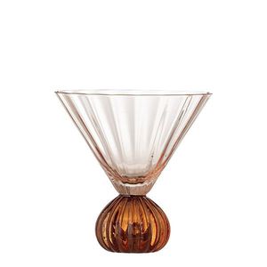Pahar de cocktail, Bloomingville, Taurin, 12x12 cm, 300 ml, sticla, roz imagine