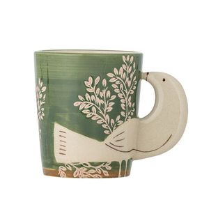 Ceasca, Bloomingville, Hezha, 8x9 cm, 260 ml, ceramica, verde imagine