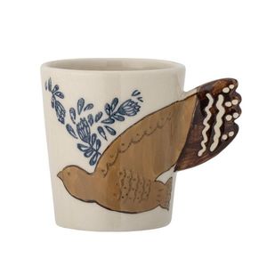 Ceasca, Bloomingville, Hezha, 8x9 cm, 260 ml, ceramica, natural imagine
