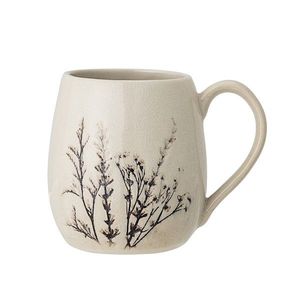 Cana, Bloomingville, Bea, 10x10.5 cm, 400 ml, ceramica, natural imagine