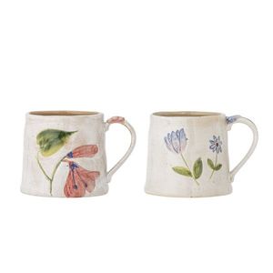 Set 2 cani, Bloomingville, Camilla, 10x9 cm, 430 ml, ceramica, multicolor imagine