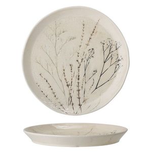 Farfurie intinsa, Bloomingville, Bea, 27.5x3 cm, ceramica, natural imagine