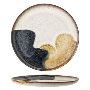 Farfurie intinsa, Bloomingville, Jules, 28.5x2 cm, ceramica, albastru imagine