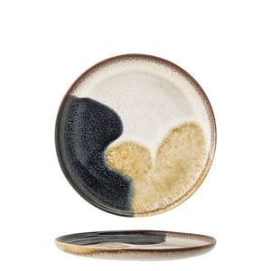 Farfurie desert, Bloomingville, Jules, 22x2 cm, ceramica, albastru imagine