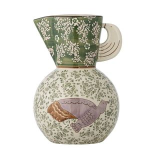 Carafa, Bloomingville, Hezha, 14.5x21 cm, 1.51 L, ceramica, verde imagine