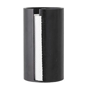 Suport rola servetele, Bloomingville, Celian, 14.5x25.5 cm, lemn de paulownia, negru imagine