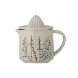 Storcator lamaie, Bloomingville, Bea, 14.5x10x14 cm, 450 ml, ceramica, natural imagine
