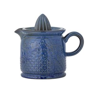 Storcator lamaie, Bloomingville, Liselu, 17.5x12x15.5 cm, 720 ml, ceramica, albastru imagine
