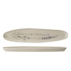 Platou pentru servire, Bloomingville, Bea, 35.5x8x2 cm, ceramica, natural imagine