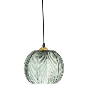 Lustra, Bloomingville, Adar, 1 x E27, 22x20 cm, sticla/fier, verde imagine