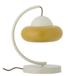 Lampa de masa, Bloomingville, Bubble, 1 x E14, 27x27x34.5 cm, fier/PVC, natural imagine