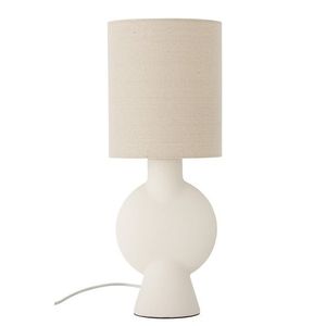 Lampa de masa, Bloomingville, Sergio, 1 x E27, 21x55 cm, ceramica/in, natural imagine