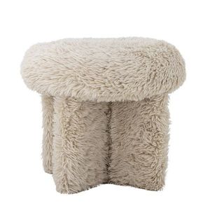 Taburet, Bloomingville, Frikka, 43x39 cm, MDF/poliester, natural imagine