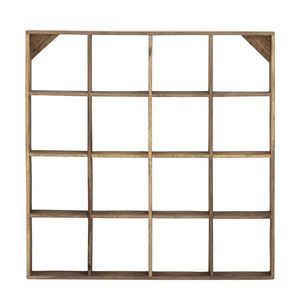 Raft de perete, Bloomingville, Tilo, 70x10x70 cm, lemn reciclat, maro imagine