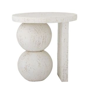 Masuta de cafea, Bloomingville, Tally, 46x46 cm, rasina/pulbere de piatra, alb imagine
