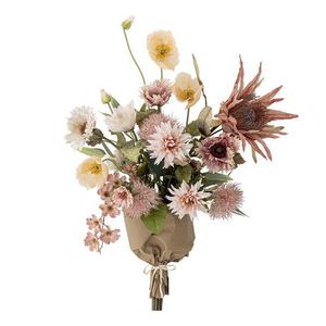 Buchet flori artificiale, Bloomingville, Dust, 40x109 cm, poliester/polietilena, roz imagine
