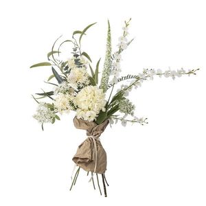 Buchet flori artificiale, Bloomingville, Symphonie, 30x103 cm, polietilena/fier/textil, alb imagine