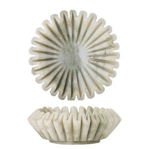 Bol decorativ, Bloomingville, Harmonia, 17.5x6 cm, 100 ml, marmura, verde imagine