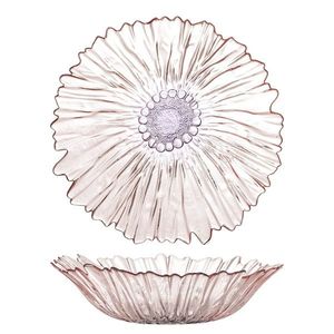Bol decorativ, Bloomingville, Mariko, 31x8 cm, 2 L, sticla, roz imagine