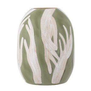 Vaza decorativa, Bloomingville, Adalena, 23.5x30.5 cm, ceramica, verde imagine