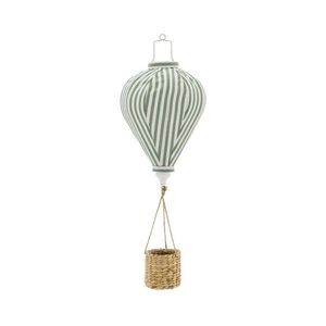 Decoratiune suspendata, Bloomingville, Pomp, 25x65 cm, poliester/zambila de apa, verde imagine