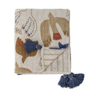 Pled, Bloomingville, Anniversary, 130x160 cm, amestec bumbac, multicolor imagine
