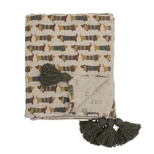 Pled, Bloomingville, Charlie, 130x160 cm, amestec bumbac, multicolor imagine