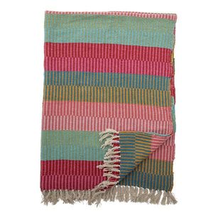 Pled, Bloomingville, Isnel Multi, 130x160 cm, amestec bumbac, multicolor imagine
