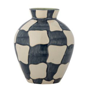 Vaza decorativa, Bloomingville, Check, 20x24 cm, ceramica, multicolor imagine