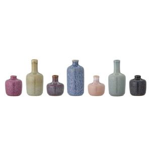 Set 7 vaze decorative, Bloomingville, Maien, 7x14 cm, ceramica, multicolor imagine