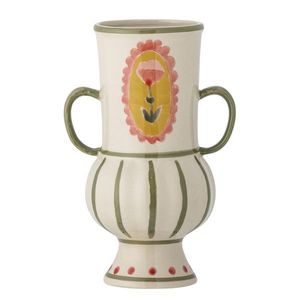 Vaza decorativa, Bloomingville, Odina, 9x21 cm, ceramica, multicolor imagine