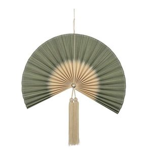 Decoratiune de perete, Bloomingville, Jaime, 75x70 cm, bambus, verde imagine