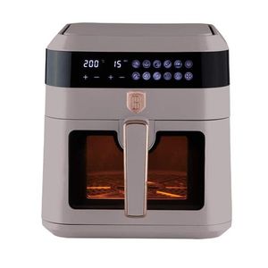 Friteuza cu aer cald si fereastra Berlinger Haus, Taupe, 6.3 L, 1300W, taupe mat imagine