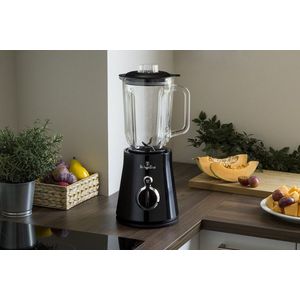 Blender de masa Berlinger Haus, Matte Black, 600W, 1.5 L, plastic/sticla, negru/transparent imagine