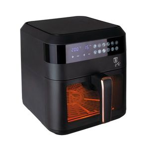 Friteuza cu aer cald si fereastra Berlinger Haus, Black Rose, 6.3 L, 1300W, negru imagine
