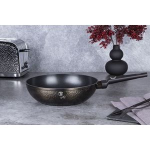 Tigaie Wok Berlinger Haus, Primal Gloss, 28 cm, 3.2 L, aluminiu forjat, negru imagine
