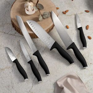 Set 6 cutite Berlinger Haus, Matte Black, inox, negru imagine