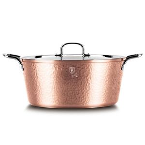 Oala cu capac Berlinger Haus, Hammered Copper, 32 cm, 8.1 L, aluminiu forjat, cupru imagine