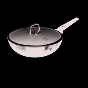 Tigaie Wok cu capac Berlinger Haus, Black Vantage, 28 cm, 3.2 L, aluminiu forjat, negru lucios imagine