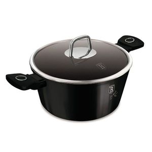 Oala cu capac Berlinger Haus, Black Vantage, 28 cm, 6.1 L, aluminiu forjat, negru lucios imagine