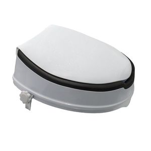 Inaltator WC cu capac, Ridder, alb-negru, sustine maxim 150kg, sezut spuma, A0071000, Sam imagine