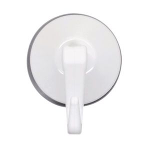 Set 2 cuiere de baie cu 1 agatatoare, Ridder, cu ventuza, alb, PVC, 13414001 imagine
