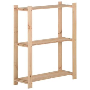 vidaXL Raft depozitare 3 niveluri, 60x28, 5x90 cm, lemn masiv de pin imagine