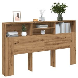 vidaXL Dulap cu tăblie de pat, stejar artizanal, 180x19x103, 5 cm, lemn stratificat imagine