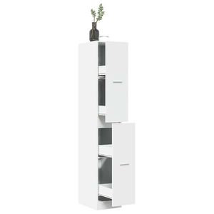 vidaXL Dulap de farmacie, alb, 30x41x174, 5 cm, lemn stratificat imagine