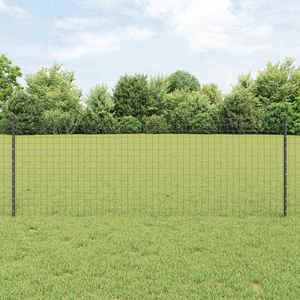 vidaXL Stâlp de gard. 22 pcs Gri 120 cm Oțel imagine