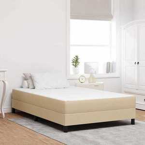 vidaXL Saltea de pat cu saltea Verde salvie 120 x 200 cm țesătură imagine