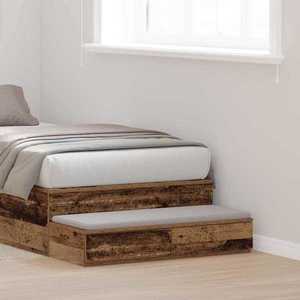 vidaXL Sertare pentru pat Lemn vechi 80 x 36, 5 x 16, 5 cm Lemn compozit imagine