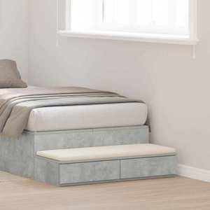vidaXL Sertare pentru pat cu sertar Gri din beton 75 x 36, 5 x 16, 5 cm imagine