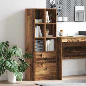 vidaXL Bufet cu sertar Lemn vechi 45, 5 x 34 x 127 cm imagine